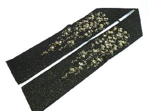 リサイクル 和装小物 広幅 重ね衿 花文様 金糸